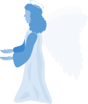 Angel of blue